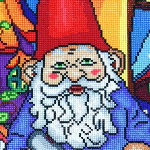 Hot JaCaRou Puzzles Broderie de diamant CARRÉS - GNOME DE JARDIN