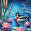 Best JaCaRou Puzzles Broderie de diamant RONDS - DUCK