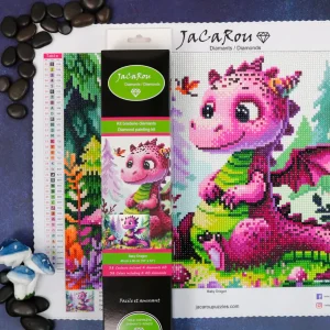 Online JaCaRou Puzzles Broderie de diamant RONDS - BABY DRAGON