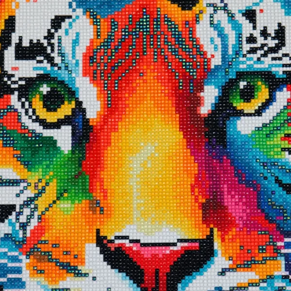 Best JaCaRou Puzzles Broderie de diamant RONDS - TIGER FACE