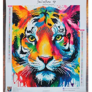 Best JaCaRou Puzzles Broderie de diamant RONDS - TIGER FACE