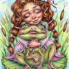 Online JaCaRou Puzzles Broderie de diamants RONDS - BEST FROGGY FRIEND