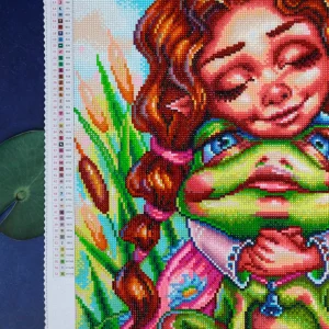 Online JaCaRou Puzzles Broderie de diamants RONDS - BEST FROGGY FRIEND