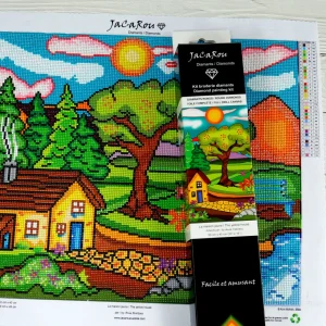 Discount JaCaRou Puzzles Broderie de diamants RONDS - LA MAISON JAUNE