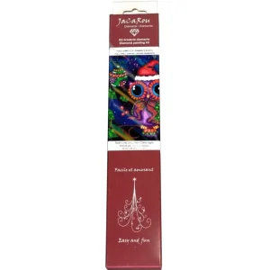 Outlet JaCaRou Puzzles Broderie de diamants RONDS - NOËL C'EST CHOUETTE