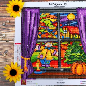 Online JaCaRou Puzzles Broderie de diamants RONDS - AUTOMNE