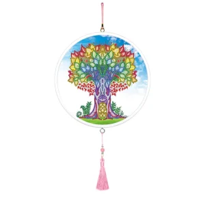 Best JaCaRou Puzzles cadre rond ARBRE