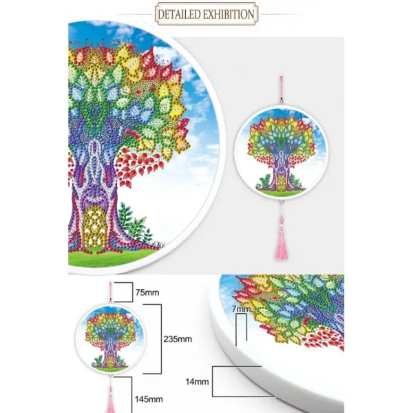 Best JaCaRou Puzzles cadre rond ARBRE