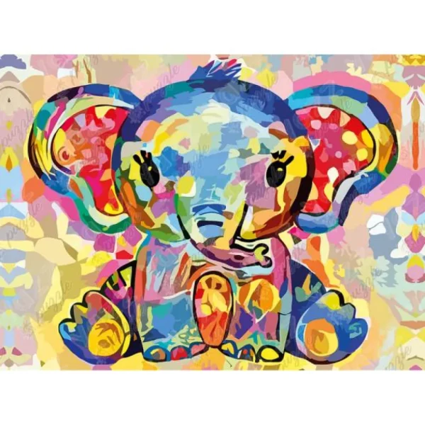 New JaCaRou Puzzles Casse-tête - BABY ELEPHANT - YA-3826