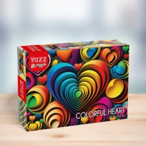 New JaCaRou Puzzles Casse-tête - COLORFUL HEART - YA-3831