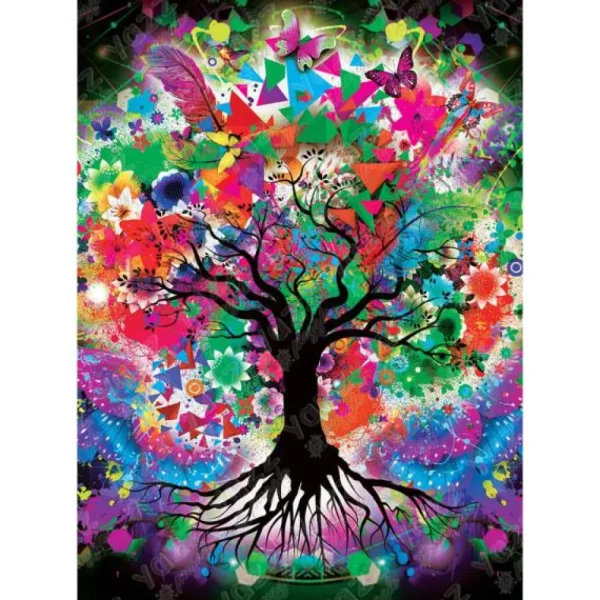 Sale JaCaRou Puzzles Casse-tête - COLORFUL TREE - YA-3808