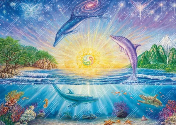 Outlet JaCaRou Puzzles Casse-tête - DOLPHINS - MA-4305