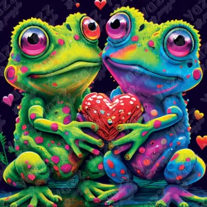 Fashion JaCaRou Puzzles Casse-tête - FROGS IN LOVE - YA-3834