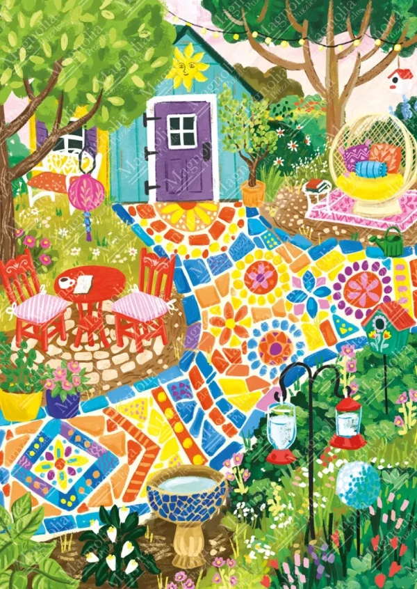 Clearance JaCaRou Puzzles Casse-tête - GARDEN MOSAIC - MA-3472