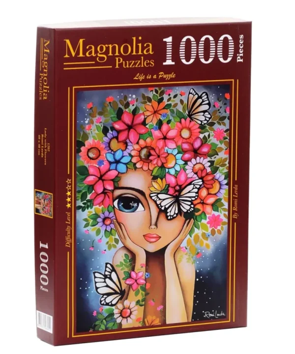 Best JaCaRou Puzzles Casse-tête - LADY WITH FLOWERS - MA-1707