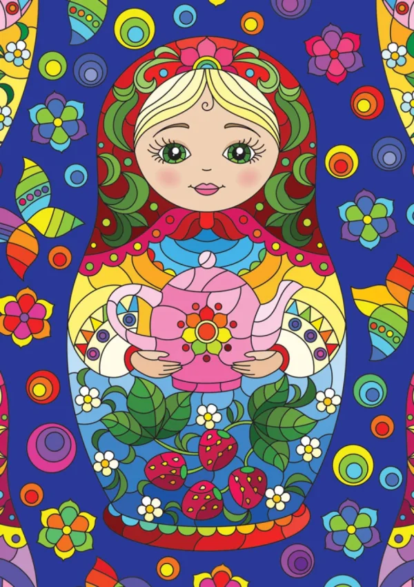 Fashion JaCaRou Puzzles Casse-tête - MATRYOSHKA - YA-3859