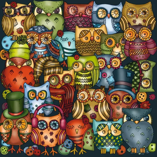 Sale JaCaRou Puzzles Casse-tête - OWLS