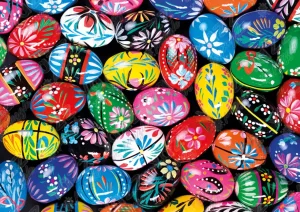 Fashion JaCaRou Puzzles Casse-tête - PAINTED EASTER EGGS - YA-3812