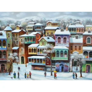 New JaCaRou Puzzles Casse-tête - SNOW IN OLD TBILISI - MA-2328