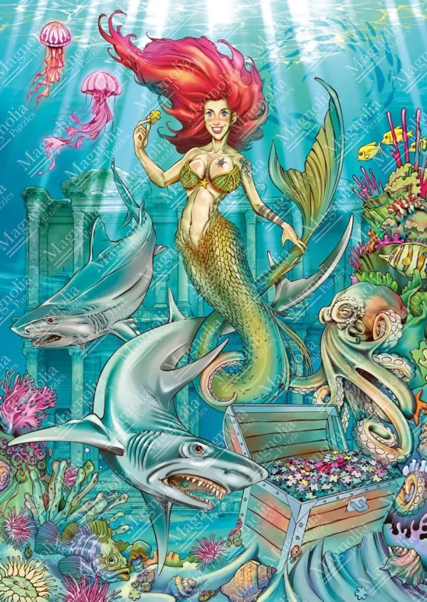 Fashion JaCaRou Puzzles Casse-tête - THE PUZZLER MERMAID - MA-1031