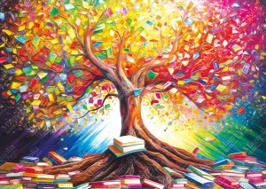 Online JaCaRou Puzzles Casse-tête - TREE OF BOOKS - MA-8611