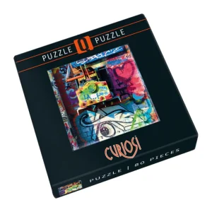 Hot JaCaRou Puzzles Casse-tête MINI - Q10-1 (80 PCES) AMSTERDAM SERIE (L.A Heart)