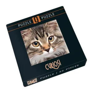 Clearance JaCaRou Puzzles Casse-tête MINI - Q4-6 (66 PCES) ANIMAL SERIE (Chat)