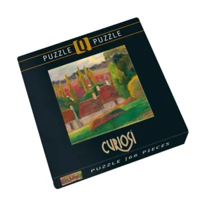 Clearance JaCaRou Puzzles Casse-tête MINI - Q1-10 (66 PCES) ART SERIE (Village)