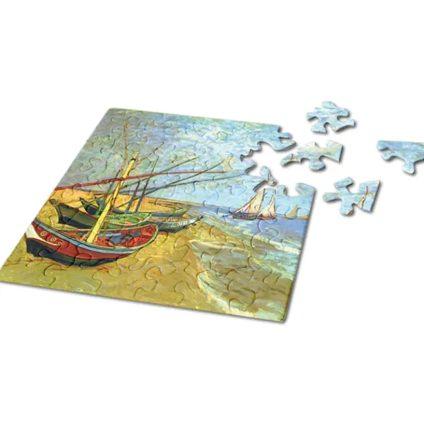 Clearance JaCaRou Puzzles Casse-tête MINI - Q1-3 (66 PCES) ART SERIE (Voiliers)