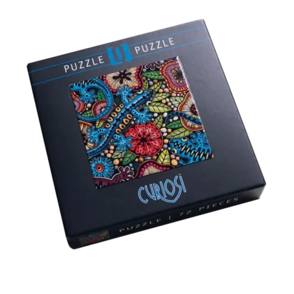 Outlet JaCaRou Puzzles Casse-tête MINI - Q8-3 (72 PCES) DOODLE SERIE (Salamandre)