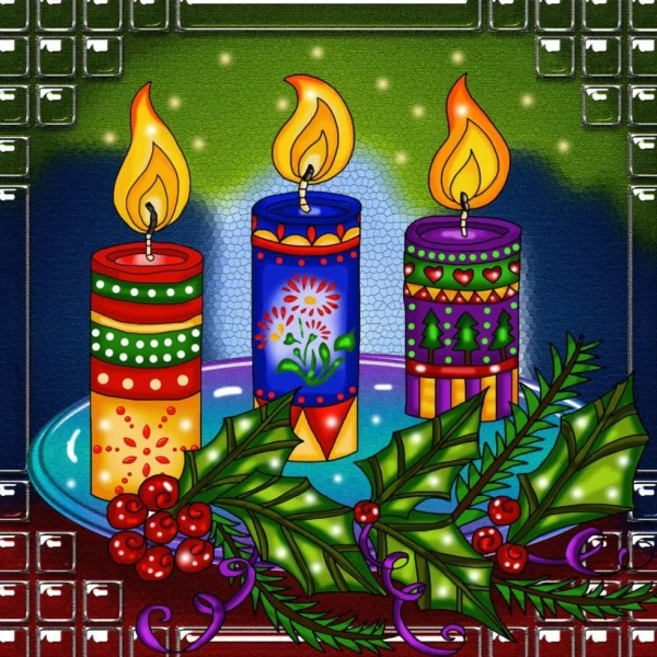 New JaCaRou Puzzles CHANDELLES 30 x 30