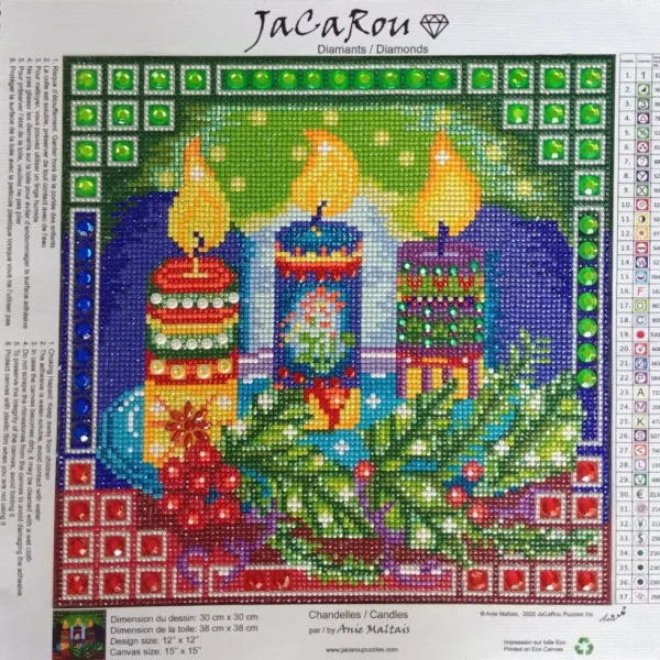 New JaCaRou Puzzles CHANDELLES 30 x 30
