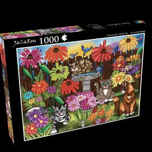 Clearance JaCaRou Puzzles CHATS DE JARDIN 1000 pces