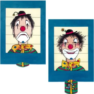 Sale JaCaRou Puzzles CURIOSI CARTE VIVANTE - CLOWN