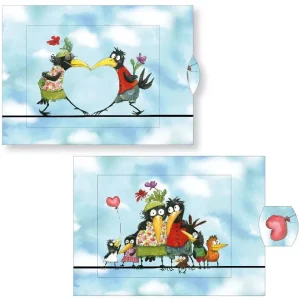 Hot JaCaRou Puzzles CURIOSI CARTE VIVANTE - MARIAGE D'OISEAUX