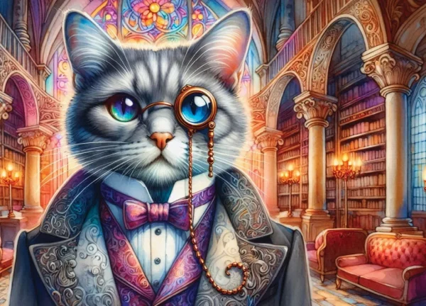 Online JaCaRou Puzzles GOTHIC PURRFECTION 1000 pces