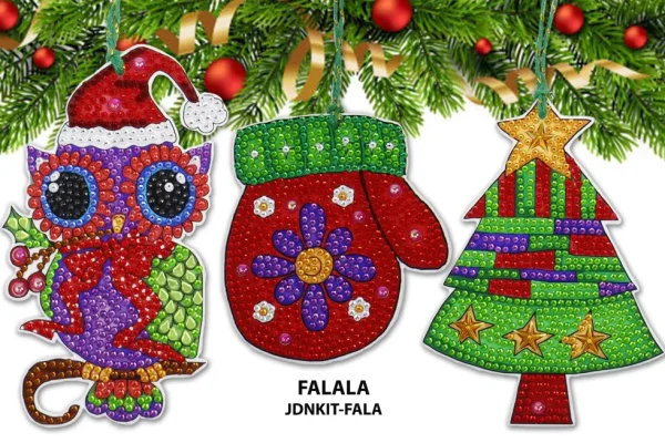 Clearance JaCaRou Puzzles Kit décos sapin de Noël - FALALA