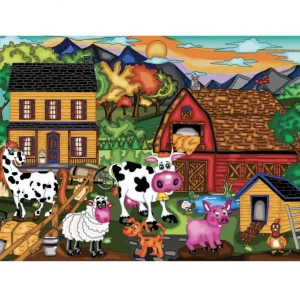 New JaCaRou Puzzles LA FERME JOYEUSE 1000 pces