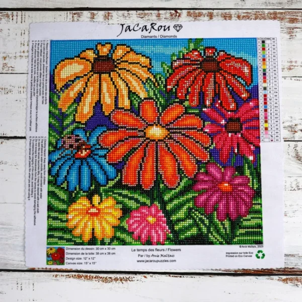 Discount JaCaRou Puzzles LE TEMPS DES FLEURS 30 x 30