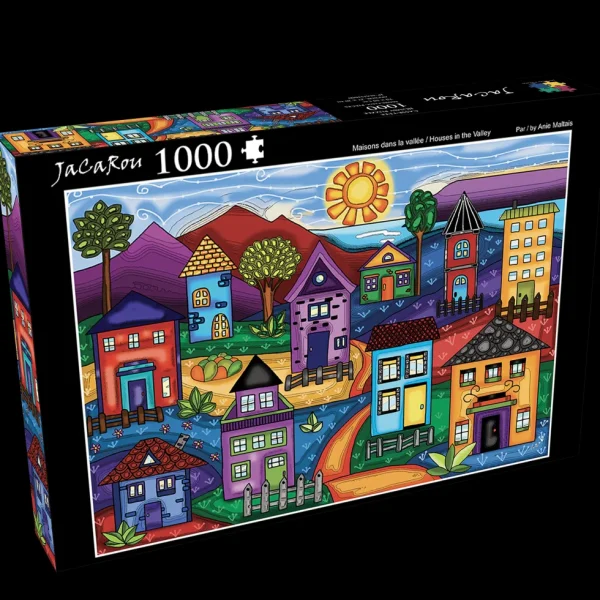 Online JaCaRou Puzzles MAISONS DANS LA VALLÉE 1000 pces