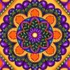 Fashion JaCaRou Puzzles MANDALA VIOLET 30 x 30