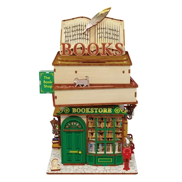 Fashion JaCaRou Puzzles Mini-Corbeille de bureau en bois - BOOKSTORE