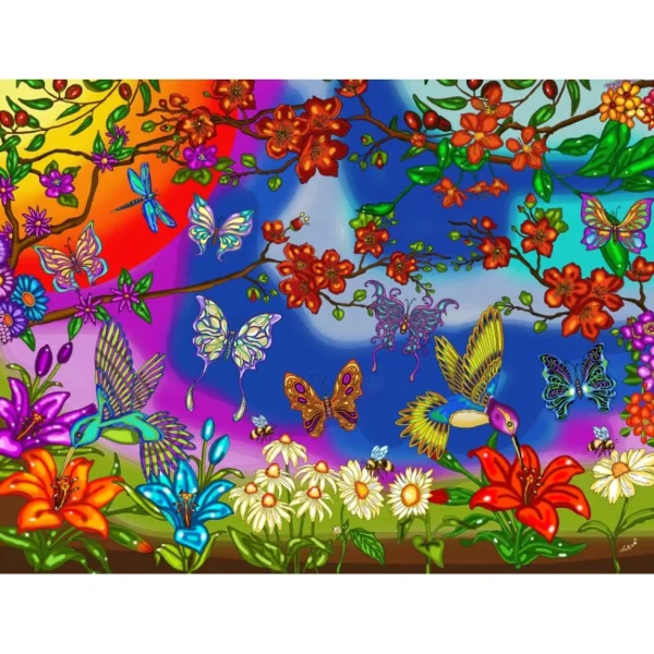 Sale JaCaRou Puzzles PAPILLONS ET COLIBRIS 1000 pces