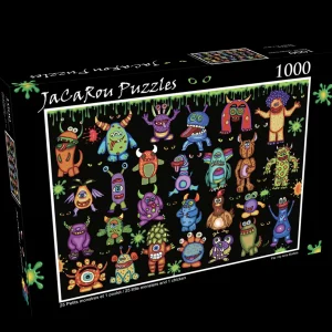 Hot JaCaRou Puzzles 25 PETITS MONSTRES ET 1 POULET 1000 pces