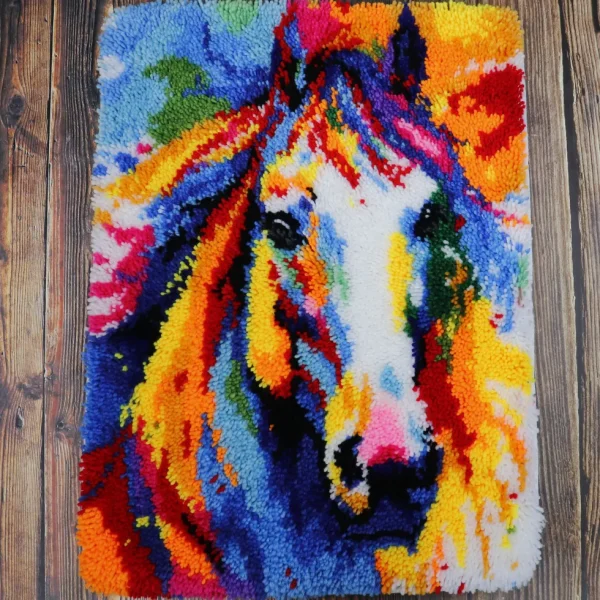 Sale JaCaRou Puzzles Points noués - Grand tapis - CHEVAL