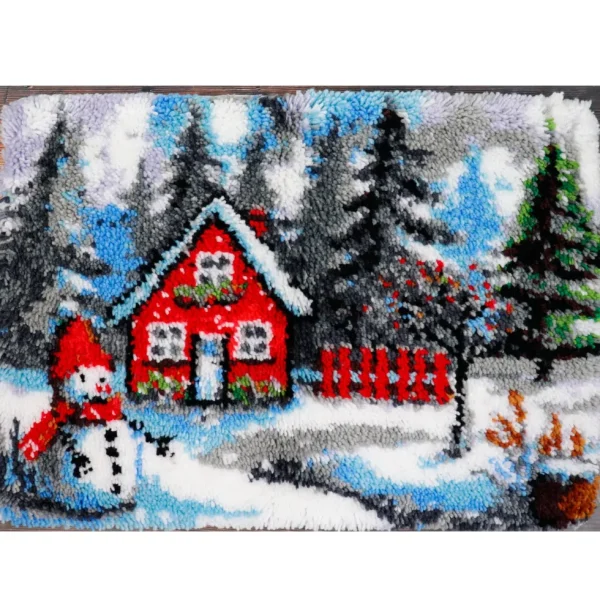 New JaCaRou Puzzles Points noués - Grand tapis - SNOWY