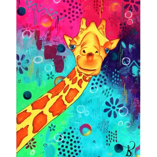 Online JaCaRou Puzzles sourire d'une girafe 30 x 40