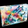 Clearance JaCaRou Puzzles WOLF OF MANY HUES 1000 pces